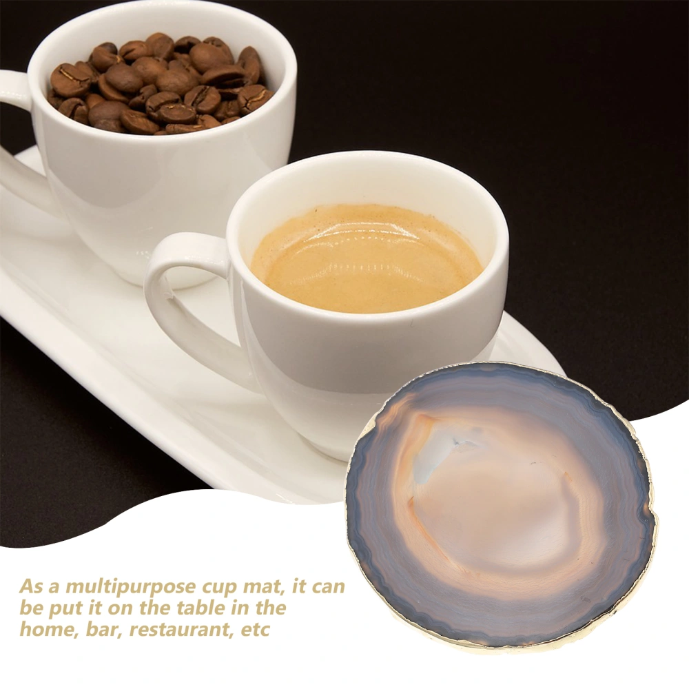 Agate Coaster Natural Coaster Home Coffee Table Decoration Heat Insulated Pad