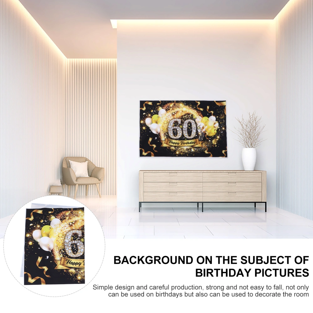 1pc Happy Birthday Backdrop Photography Background Party Photo Prop Supply