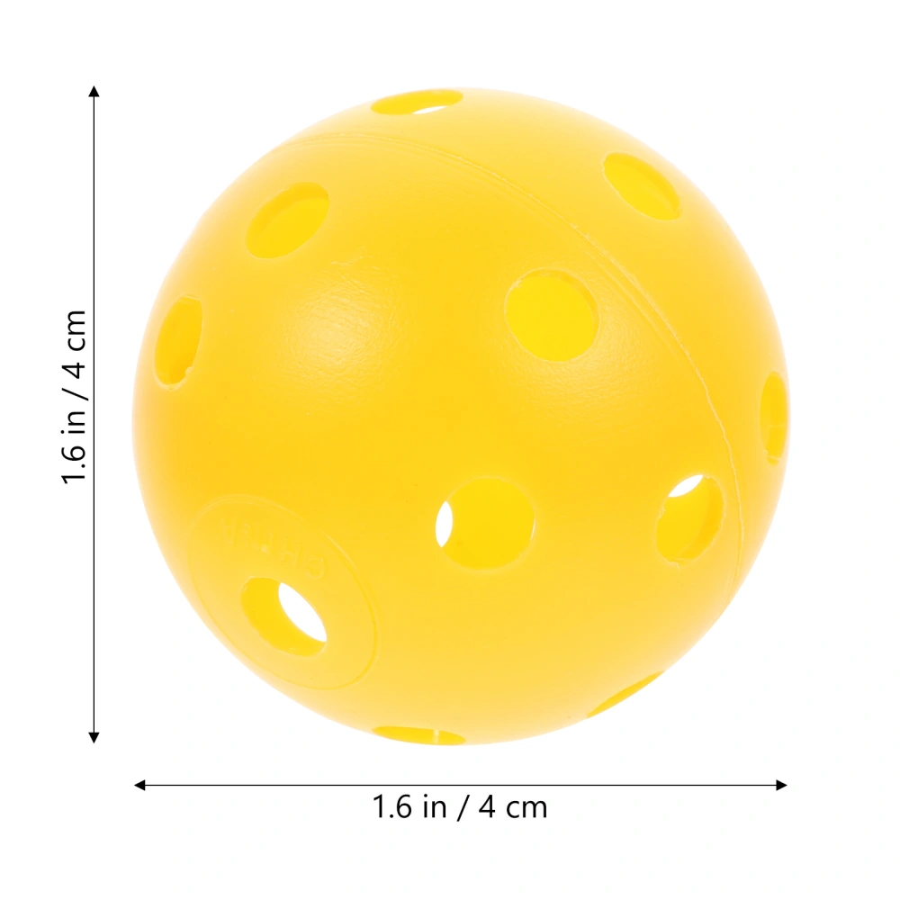 12PCS Plastic Balls Ball Sets for Indoor and Outdoor Courts   (Yellow)