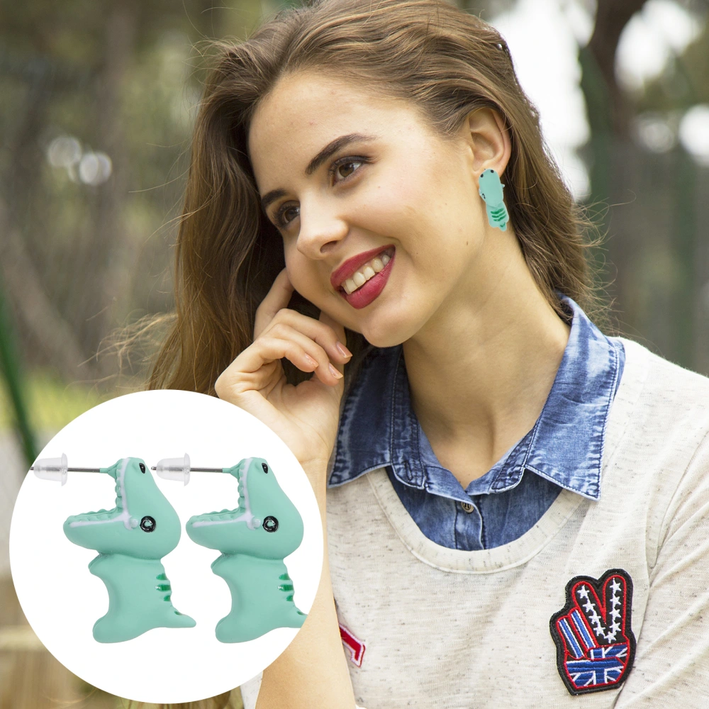 1 Pair Animal Shape Ear Studs Creative Earrings Trendy Earrings Ear Decoration