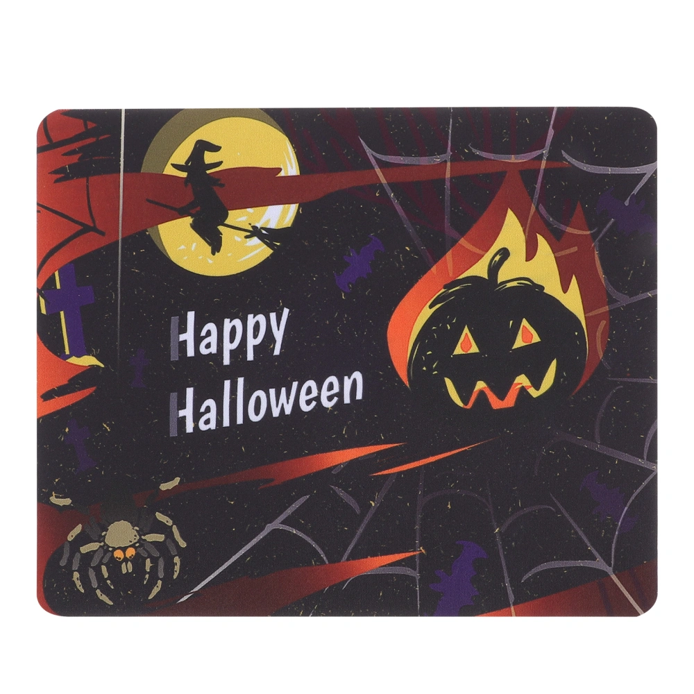 Mouse Pad Halloween Theme Pattern Festive Rubber Mouse Mat Desk Accessories