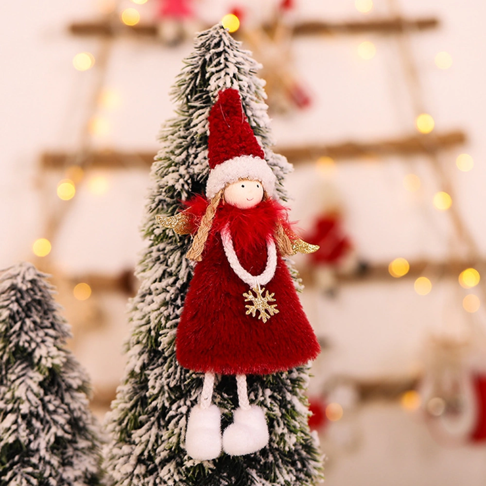 4 Pcs Christmas Angel Doll Pendant Tree Hanging Ornaments (Random Style)