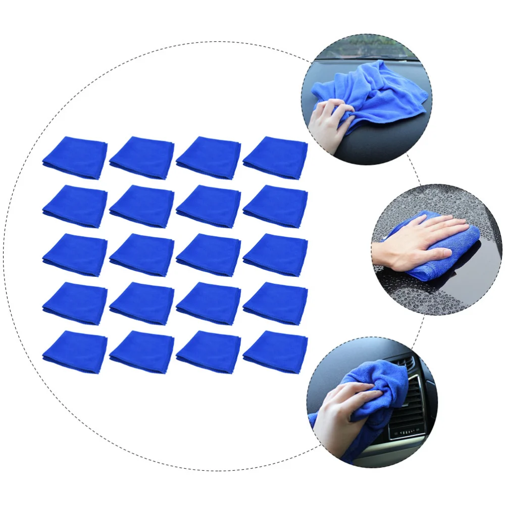 50pcs Car Cleaning Towels Microfiber Auto Car Polishing Waxing Drying Cloths