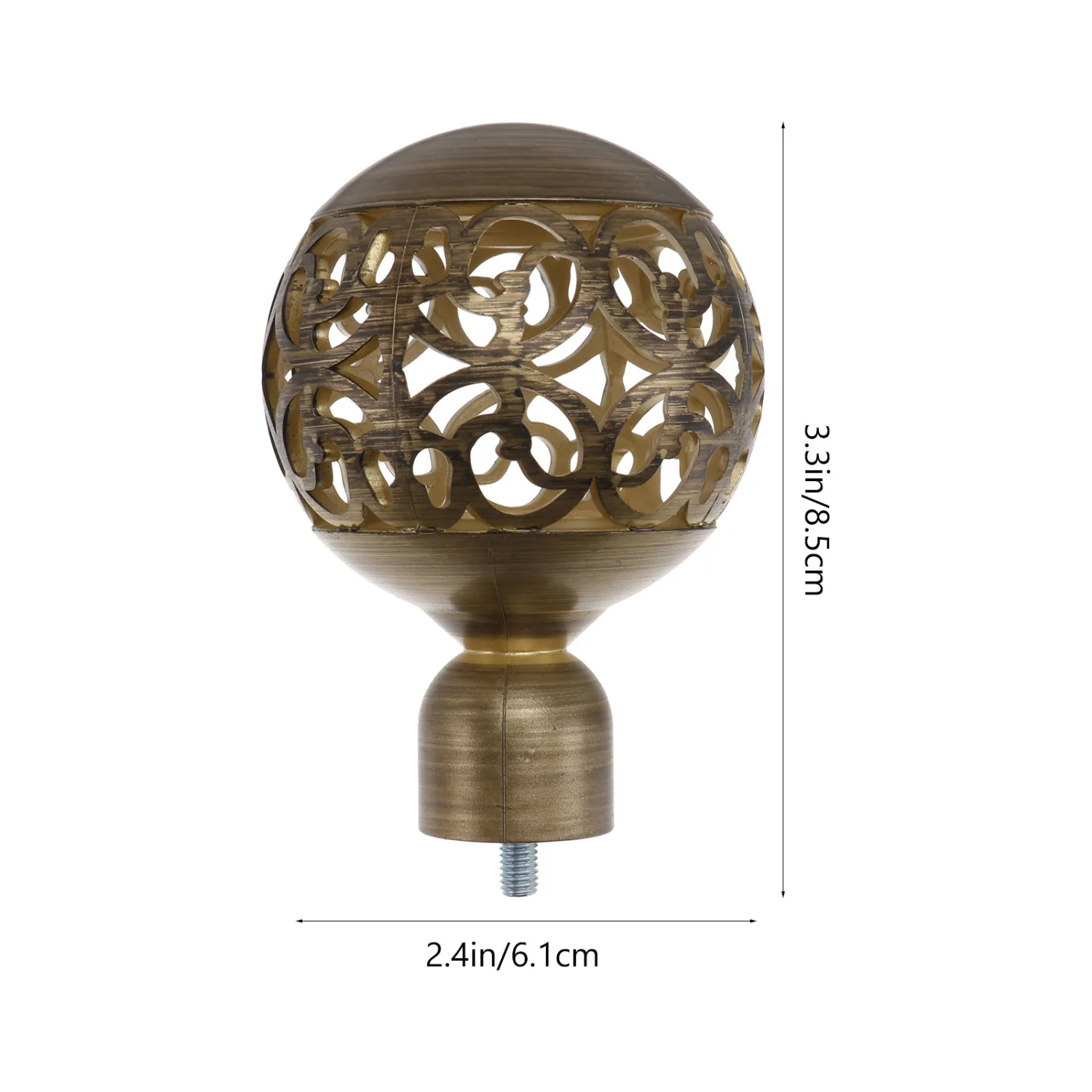 2pcs Elegant Curtain Rod Heads Curtain Rod Head Plugs Curtain Accessories