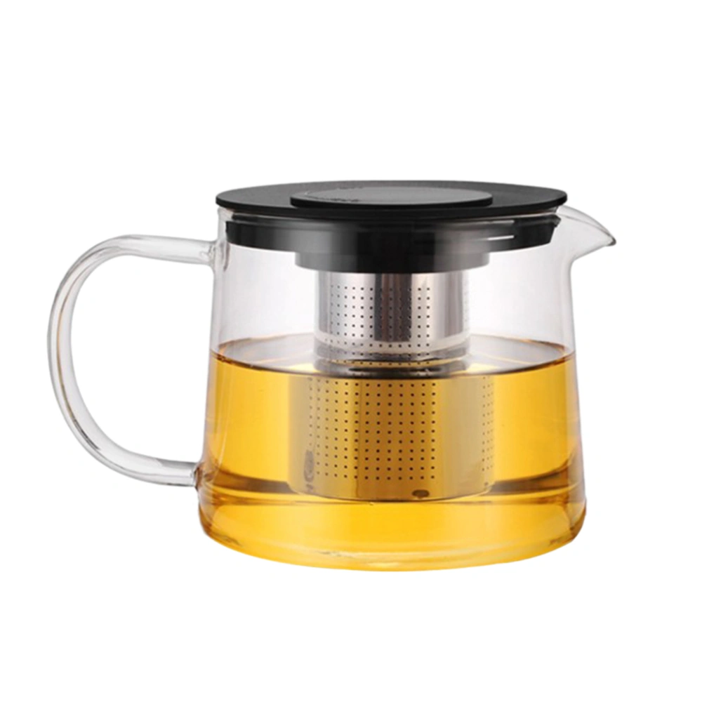 1pc 1000ml Household Glass Teapot Heat Resistant Glass Teapot Healthy Teapot Heatable Kettle