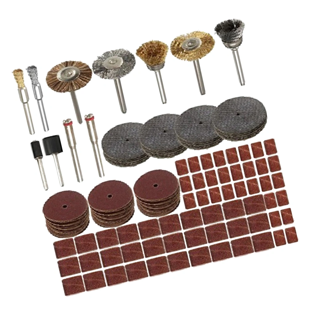 151Pcs Electric Grinder Sand Wheel Polishing Tool Sand Ring Set Grinder Accessories Assorted Color