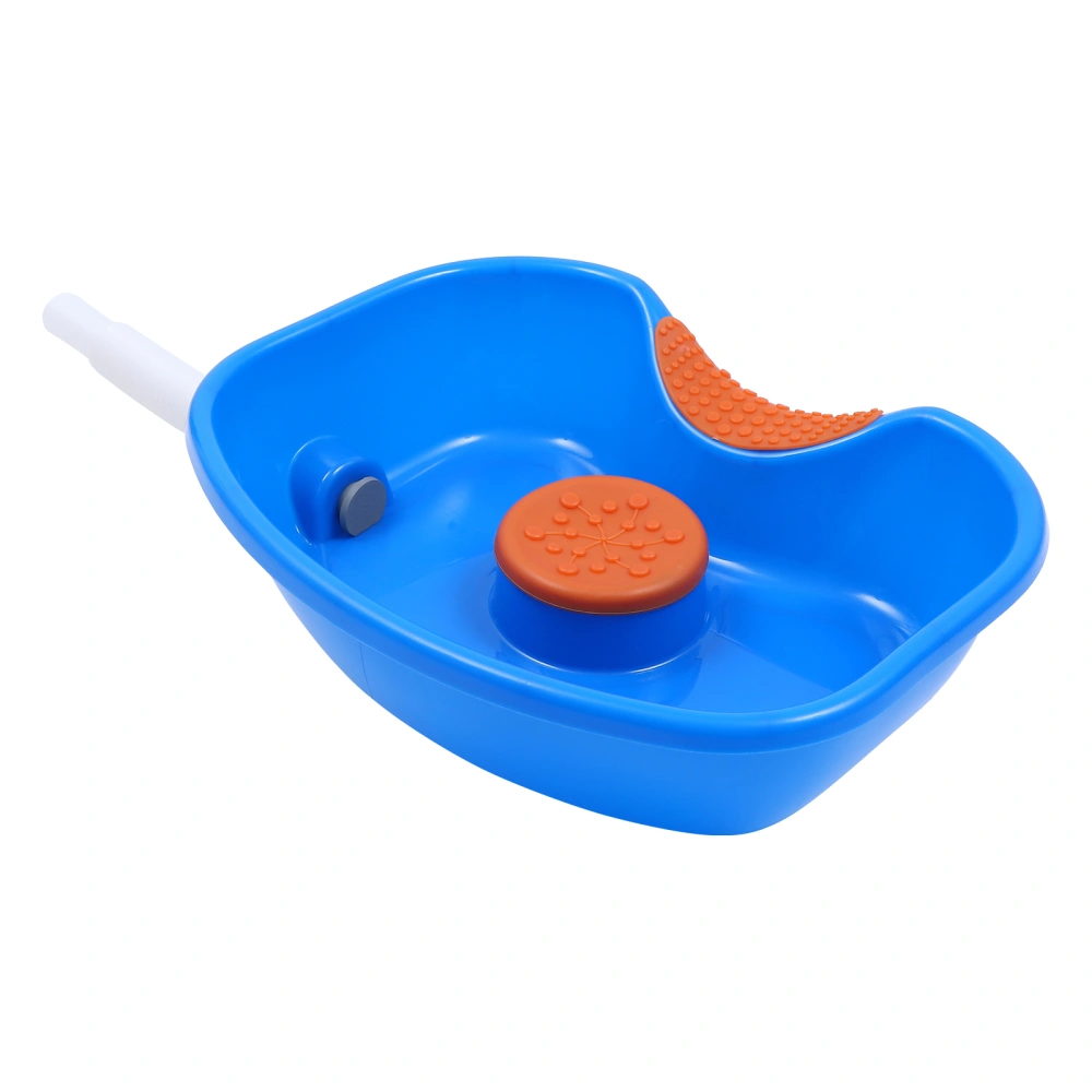 1 pc Shampoo Basin Hair Wash Bowl Portable Shampoo Basin (Blue Orange)