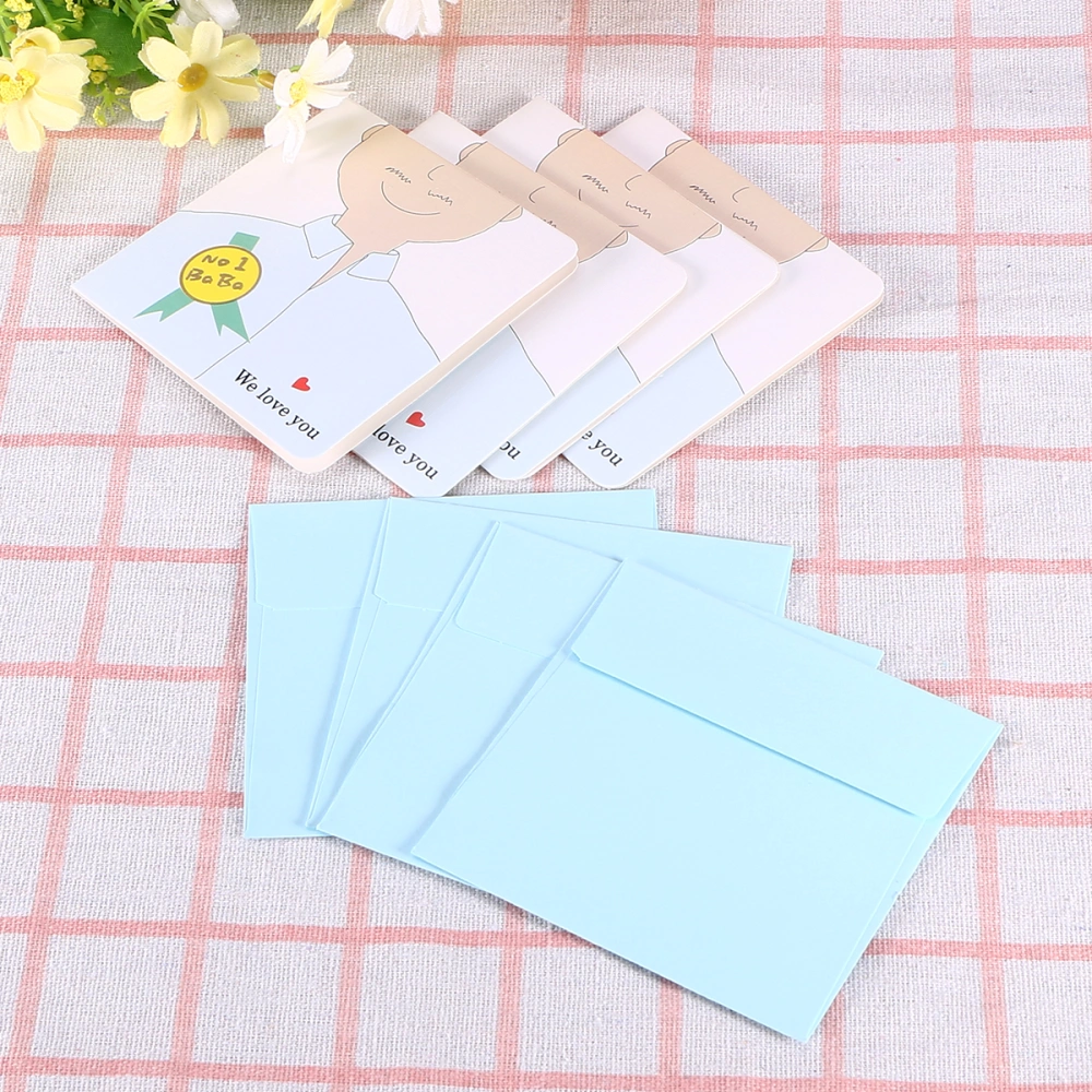 20PCS DIY Greeting Father's Day Greeting with Envelopes for Festival Party Gathering