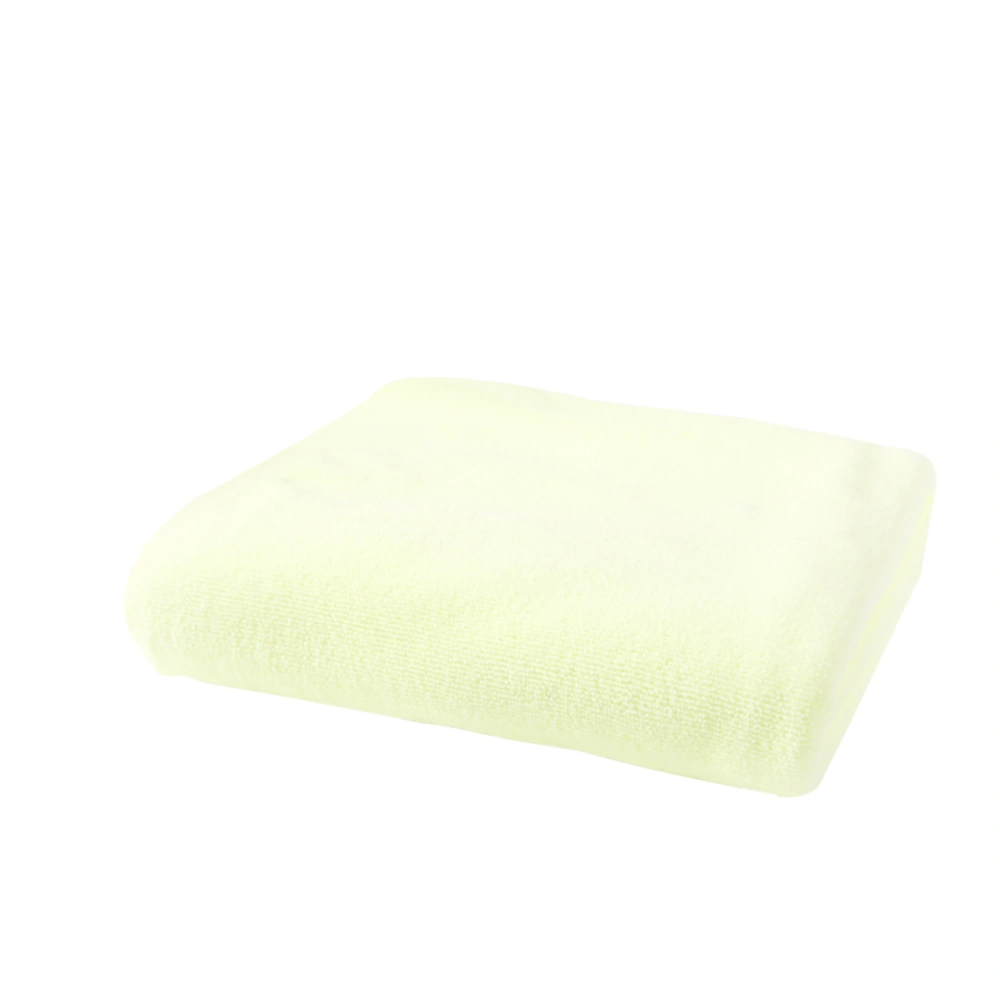 70x140CM Microfiber Towels Large Quick Dry Bath Towel for Spa Beach Swimming Camping (Light Yellow)