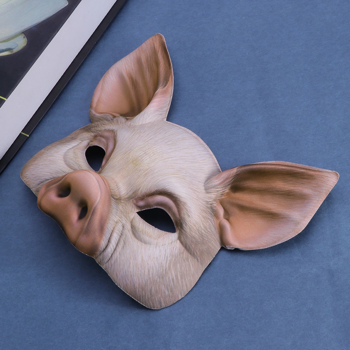 Half Face Animal Mask Pig Mask for Party Festival Halloween Masquerade Fancy Ball Cosplay (Pink)
