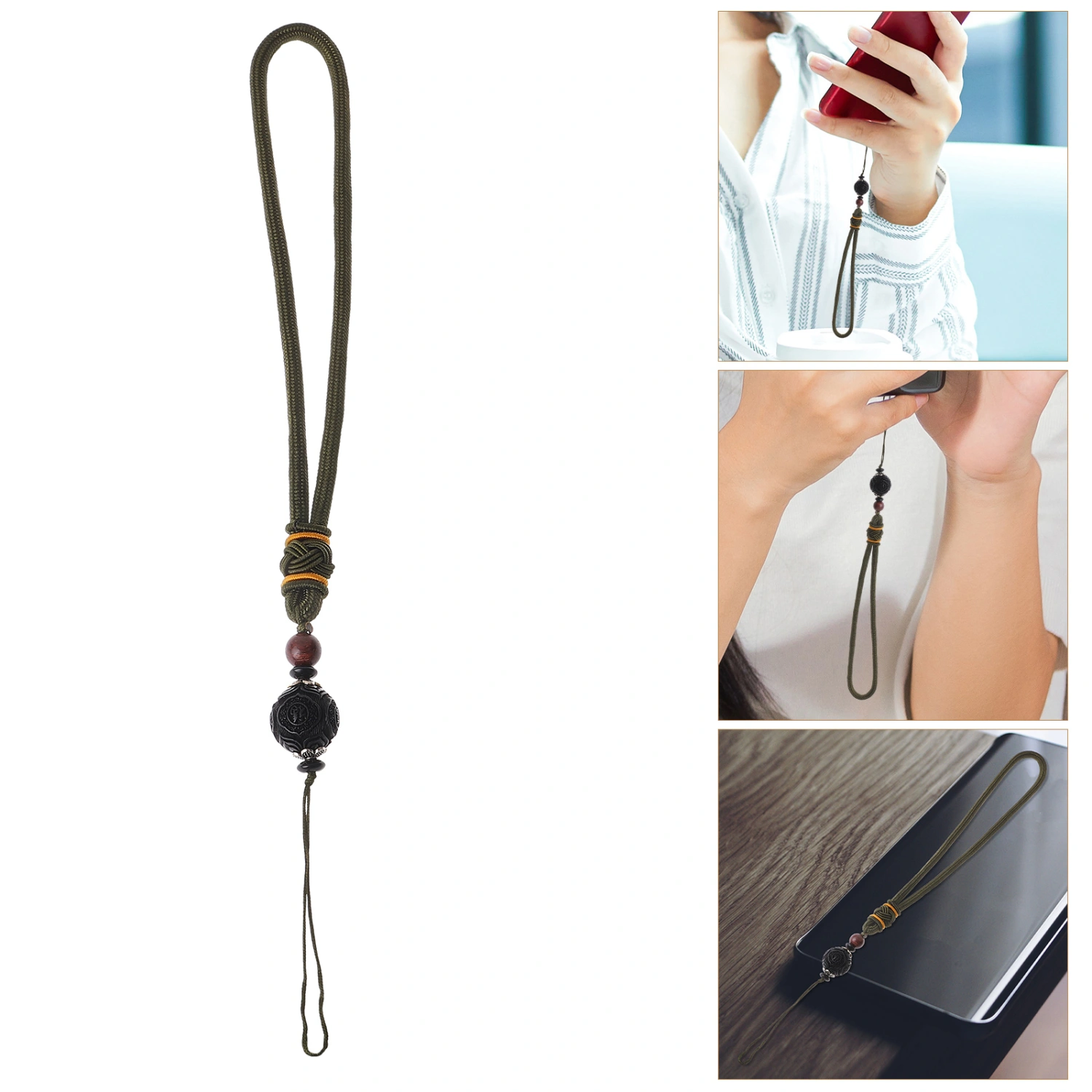 Delicate Bodhi Phone Lanyard Hand Wrist Strap Rope for Phone Bag Phone Hanging Rope
