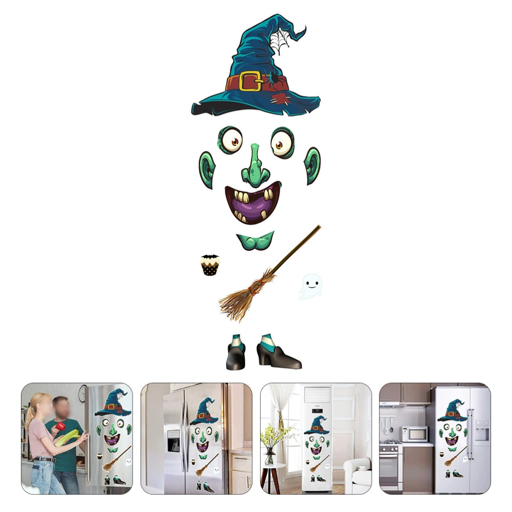 1pc Halloween Wall Sticker Ornament DIY Accessories Magnetic Fridge Decoration