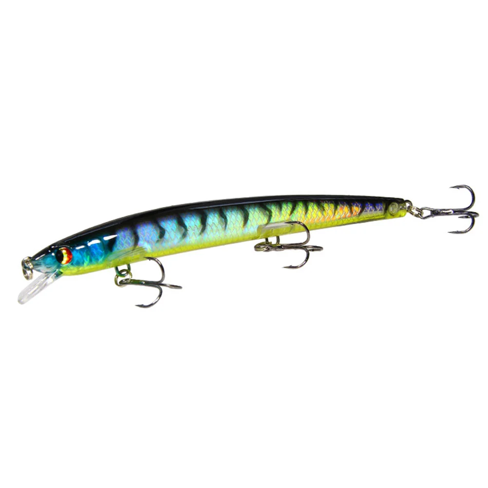 4pcs 15.4g Fishing Baits Outdoor Fish Lure Bait Floating Fishing Lures Baits (Pink, White Stripe, Black Back Pattern, Red Head Green Body)