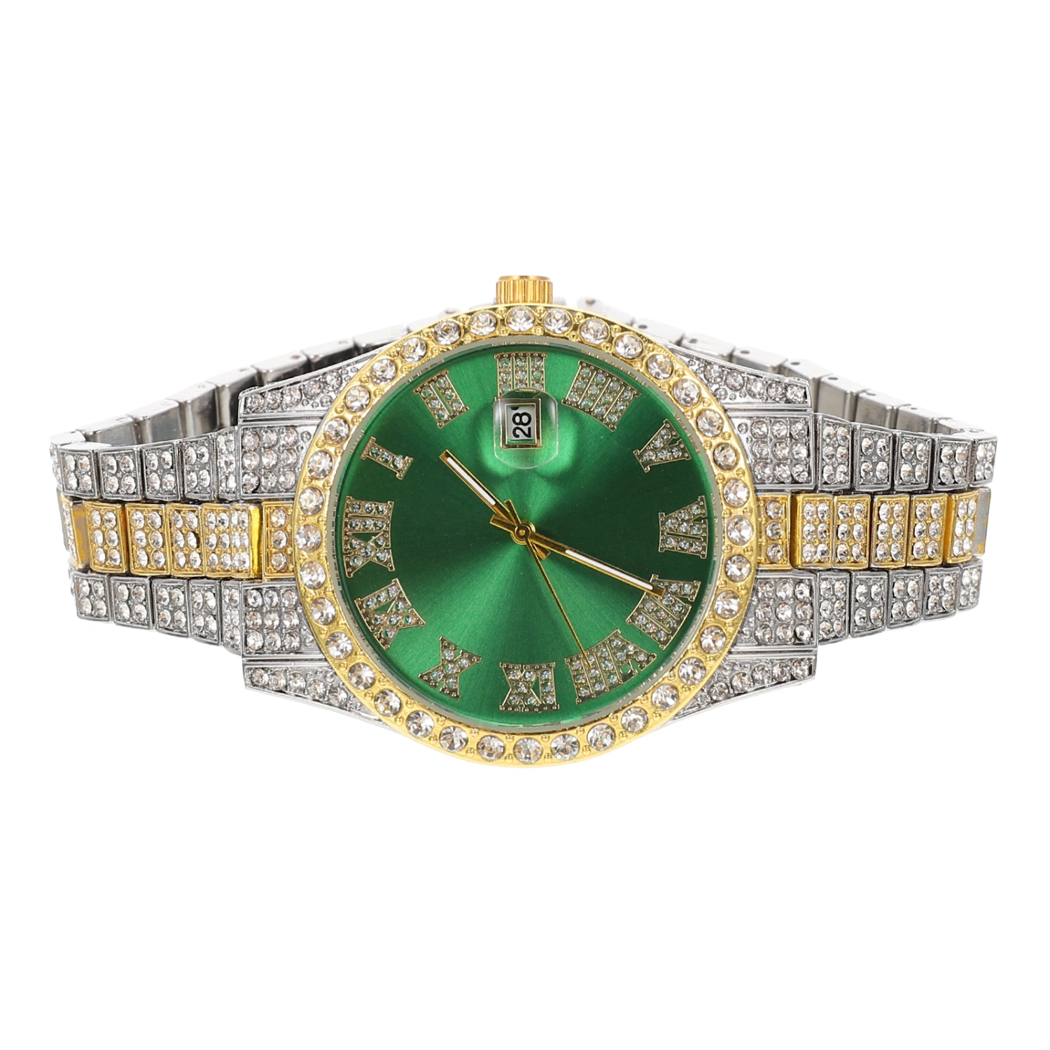 Men Watch Diamond-encrusted Design Wrist Watch Decorative Wrist Watch Ornament