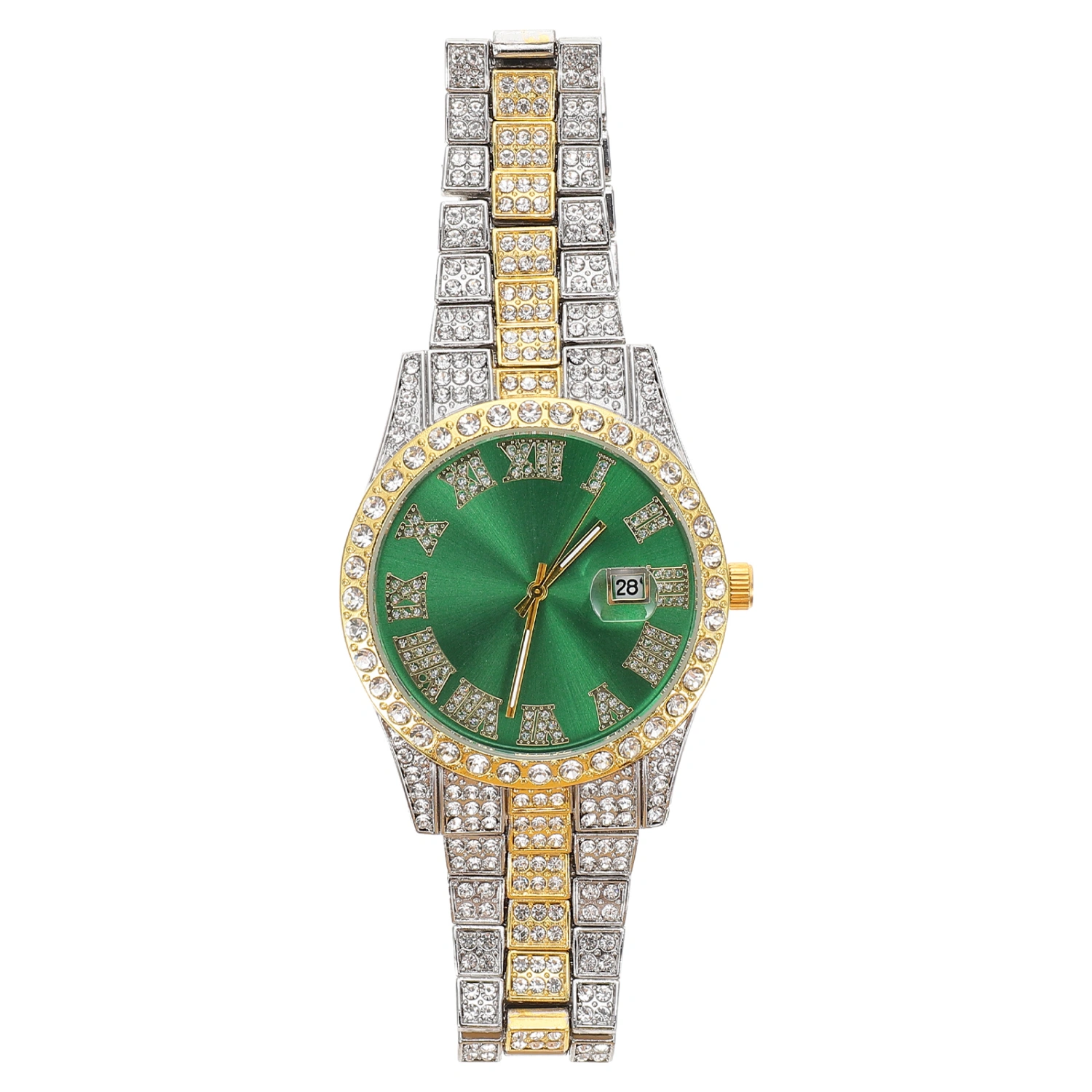 Men Watch Diamond-encrusted Design Wrist Watch Decorative Wrist Watch Ornament