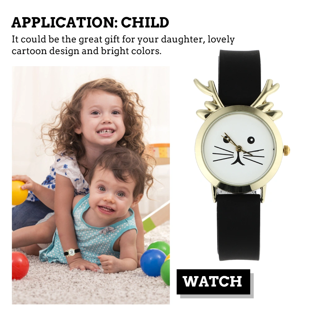 Kids Watch Children Wrist Watch Antler Design Students Watch Kids Cartoon Watch