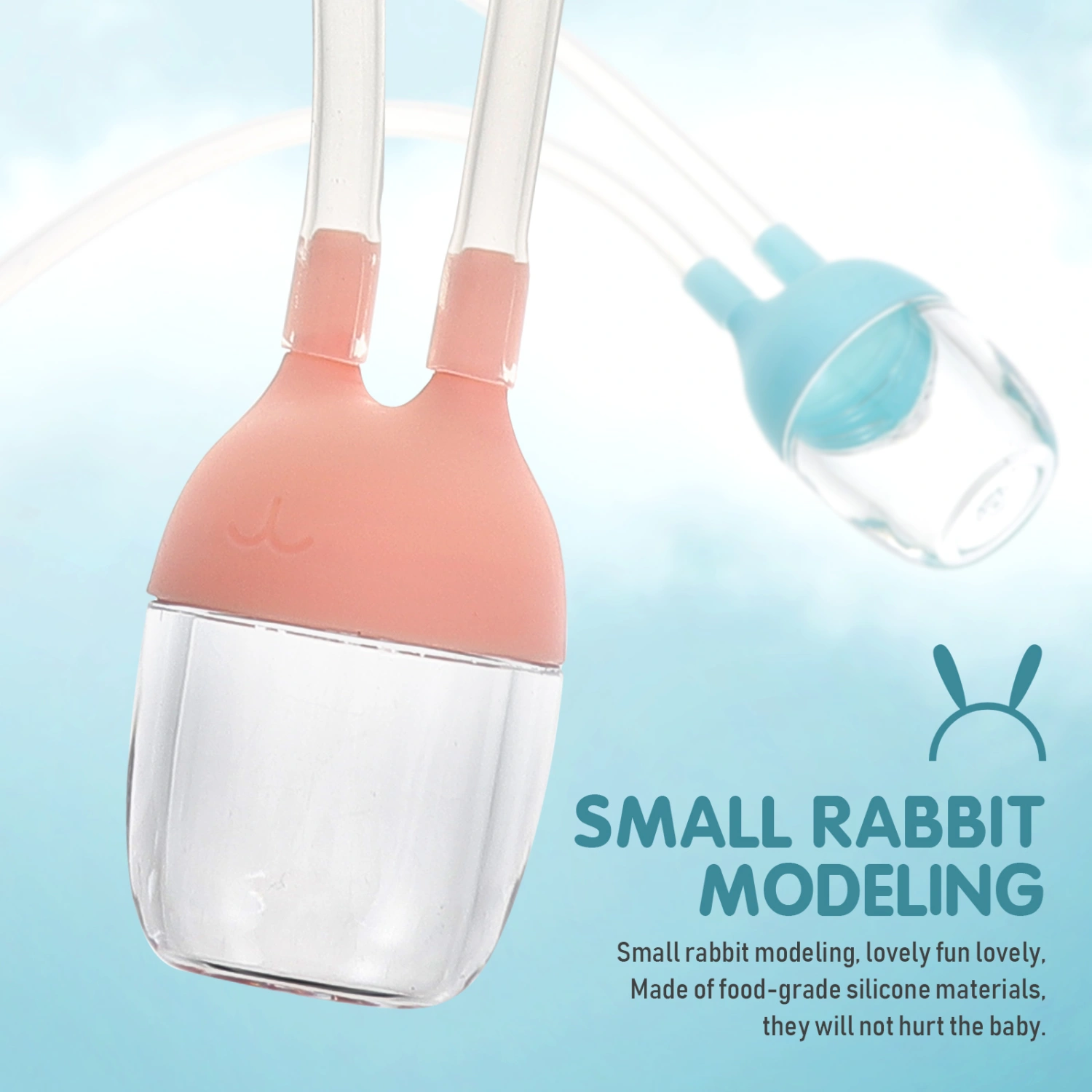 2pcs Newborn Nose Suckers Home Baby Nose Cleaning Tools Infant Nose Cleaners