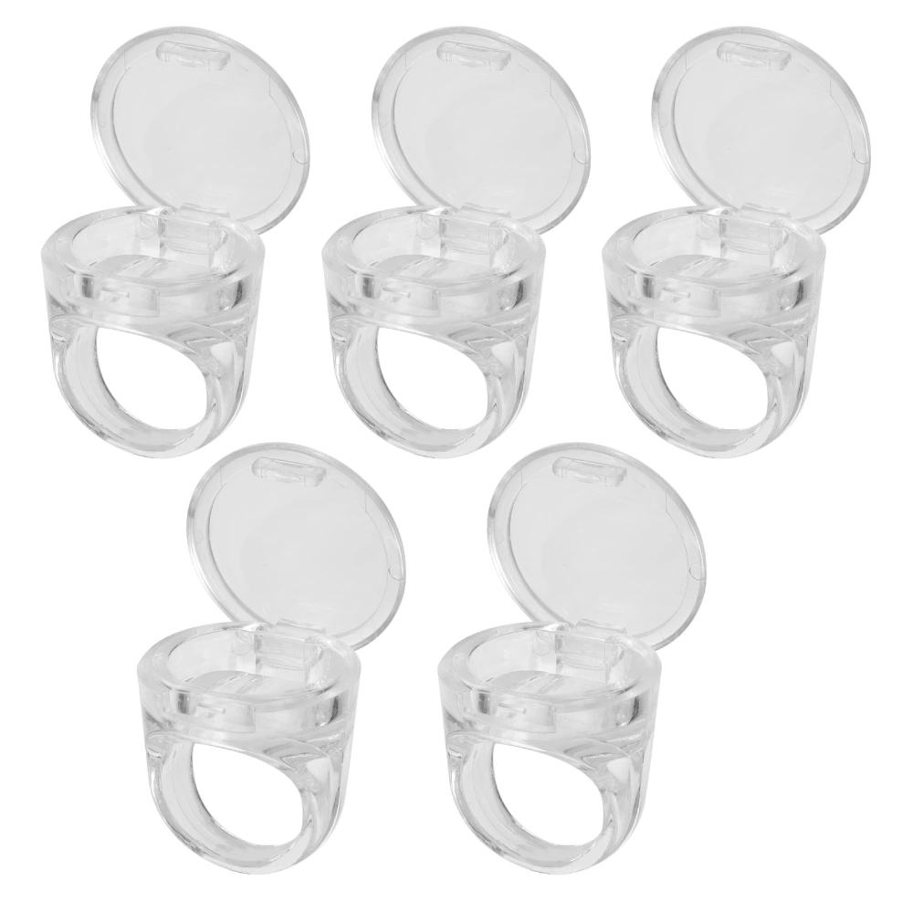 5pcs Finger Ring Cups Ink Ring Cups Accessories Pigment Cup