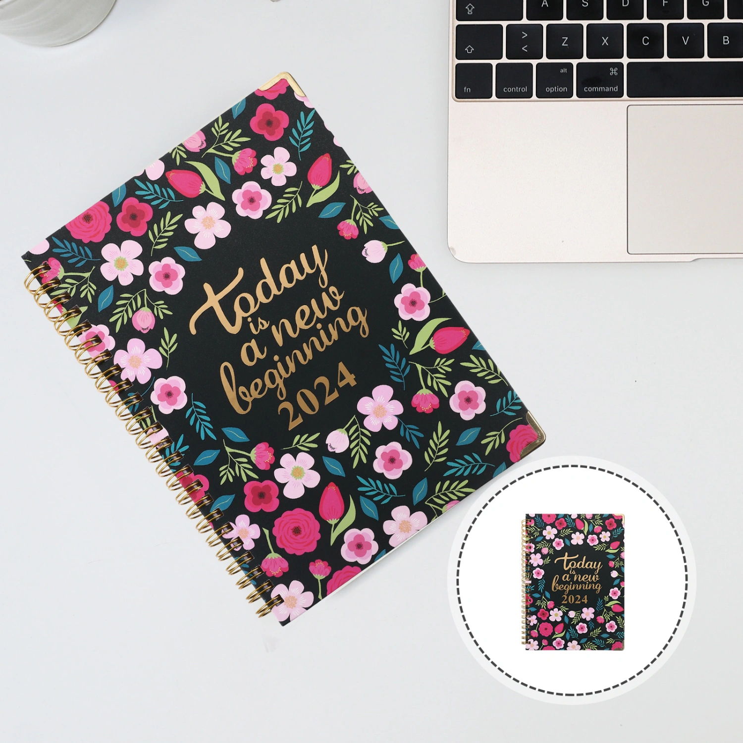 Monthly Planner English 2024 Planner Spiral Notebook Notebook Planner Notepad Portable Planner