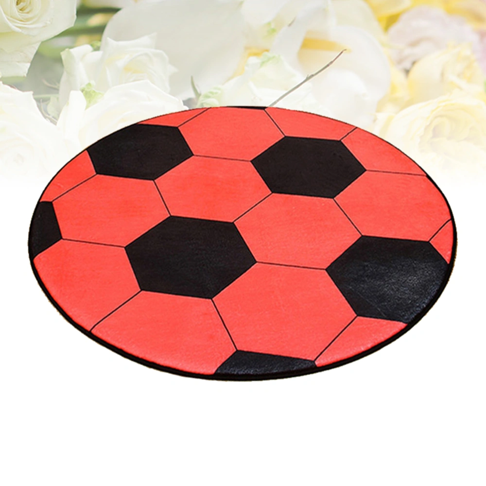 1pc 80cm Football Shaped Door Cushion Computer Chair Office Chair Rug Floor Mat