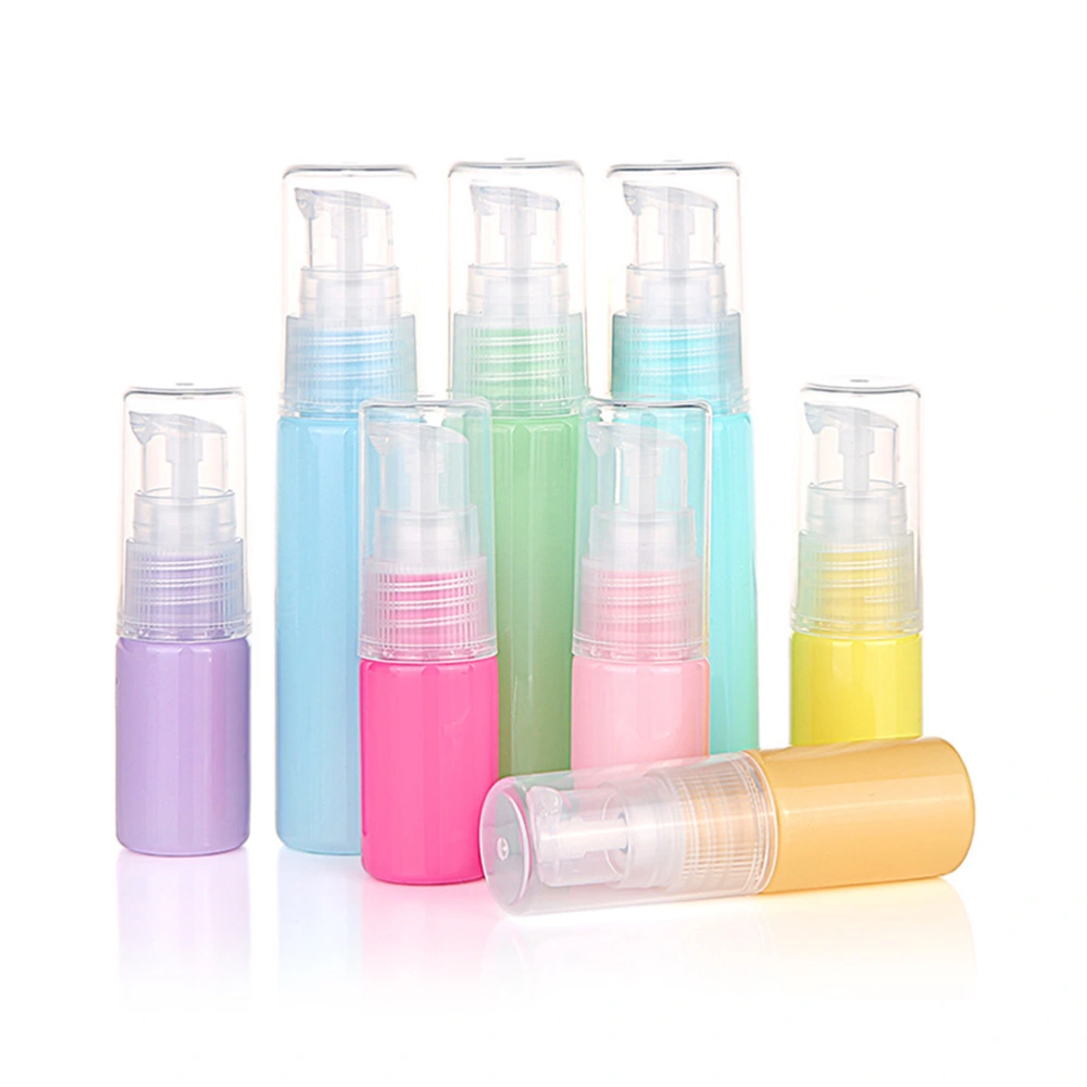 12pcs 30ml Colorful Lotion Bottle Treatment Pump Sample Sack Small Sample Bottles Cosmetics Package Bottles Portable Travel Bottle for Store Travel Use (Random Color)