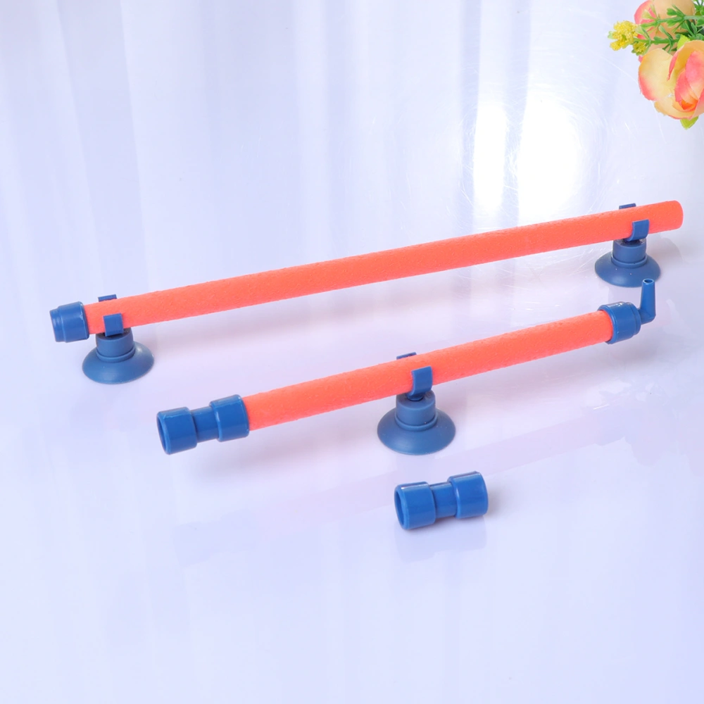 14 Inches Fish Tank Aquarium Bubble Strip Oxygen Strip Wall Air Stone Tube with Suction Cup Tubes Orange