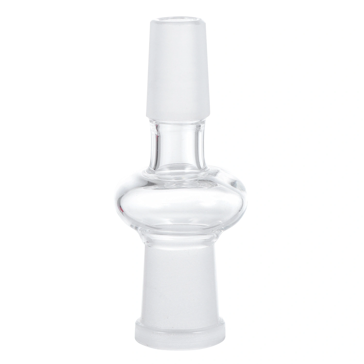 Glass Tube Adapter 14mm Male to Female Clear Scientific Glass Tube Adapter