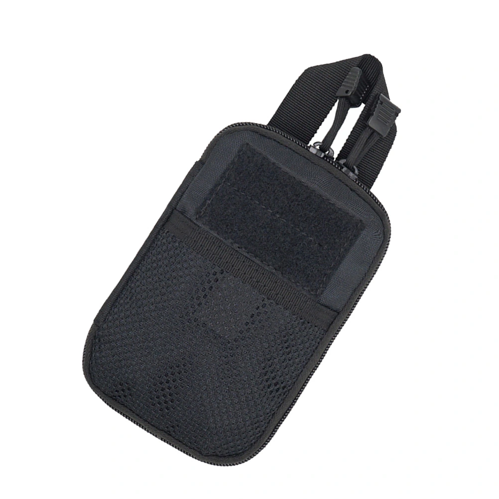 Outdoor Sports Waist Bag Practical Fanny Pack Cell Phone Storage Bag Casual Chest Bag for Men Women (Black)