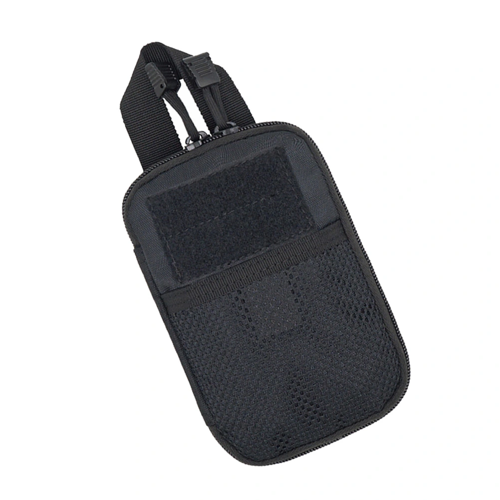 Outdoor Sports Waist Bag Practical Fanny Pack Cell Phone Storage Bag Casual Chest Bag for Men Women (Black)