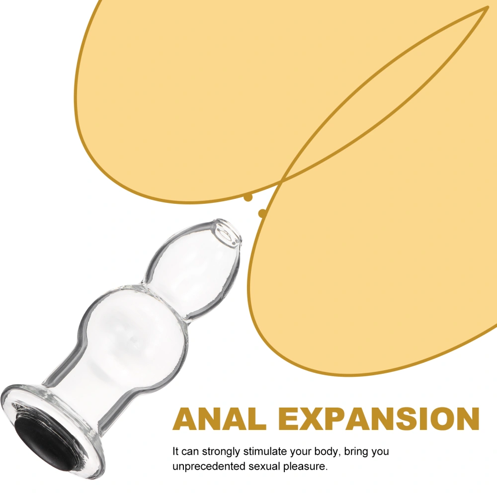 1pc Glass Anal Plug Adult Masturbator Toy Dildo Toy Sex Prop  Flirting Toy