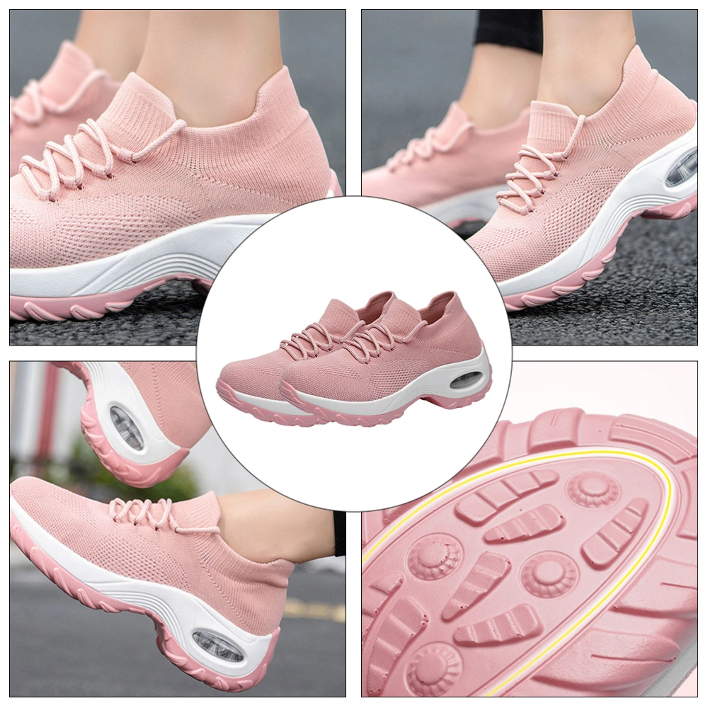 1 Pair Thick Sole Shoes Unique Shoes Practical Shoes Women Sneakers