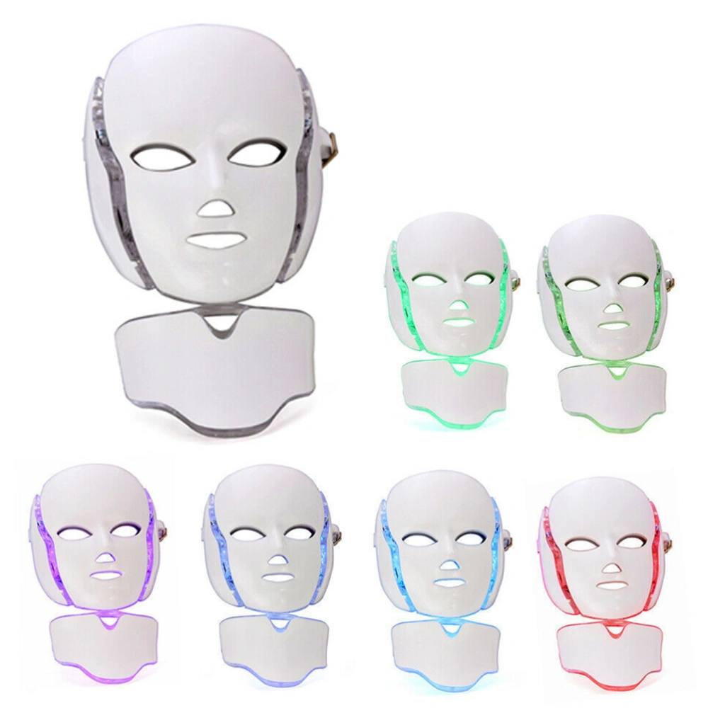 1 Set of Beauty Photon Skin Rejuvenation Face Neck Mask Instrument (EU Plug)