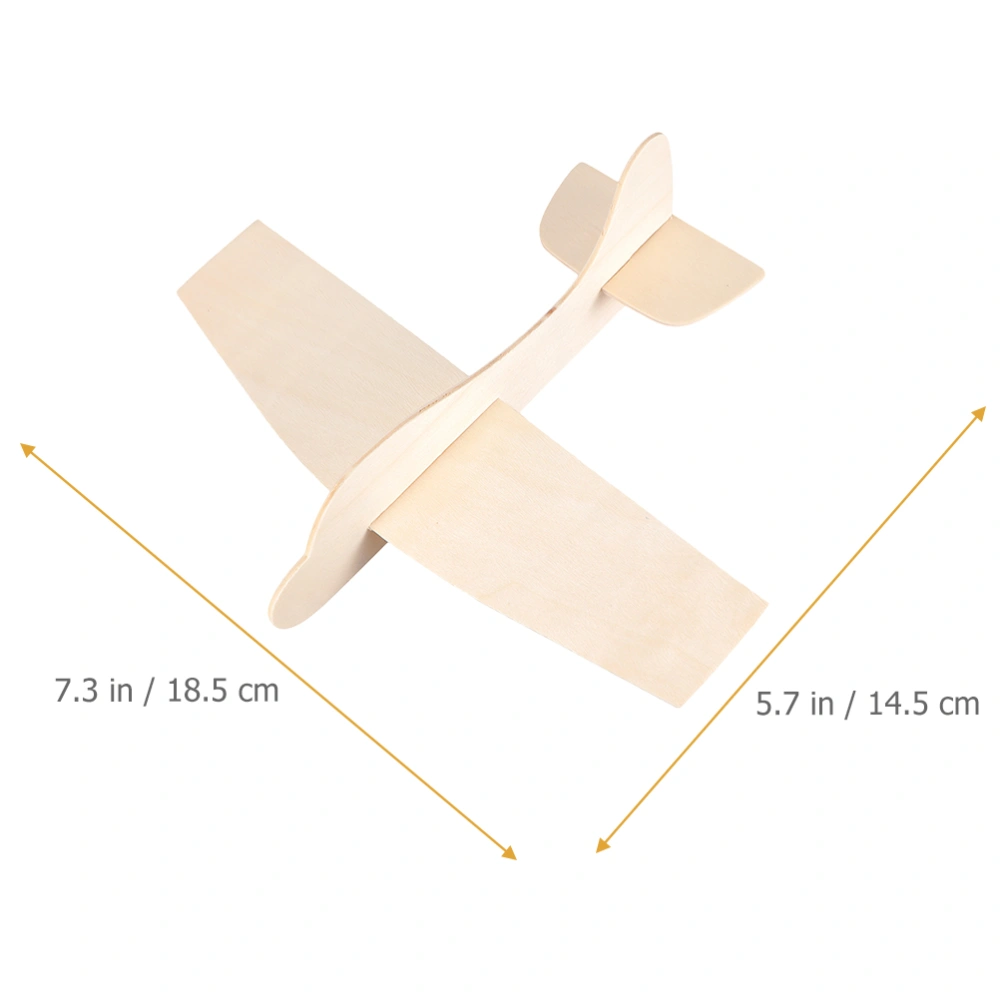 10Pcs Wooden Airplane Model Assemble Wood Planes DIY Blank Painting Plane Kids Toy Gift