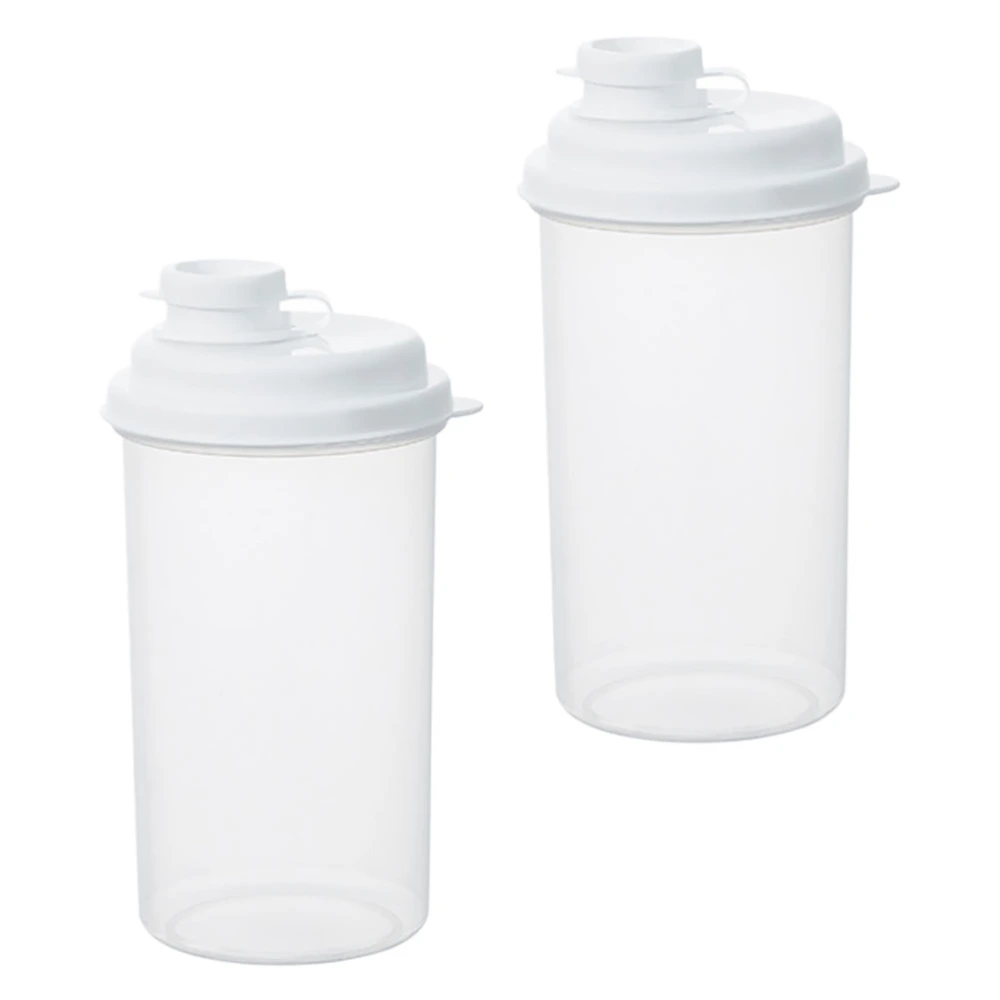 2pcs Transparent Plastic Kettles Party Drinks Containers Homemade Juice Bottles