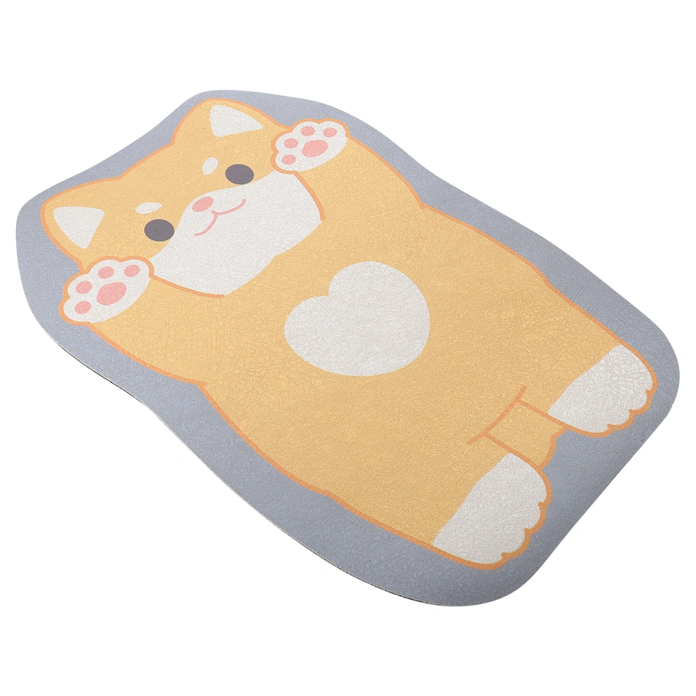 Cartoon Pet Pattern Carpet Home Use Floor Mat Water Absorbent Floor Carpet