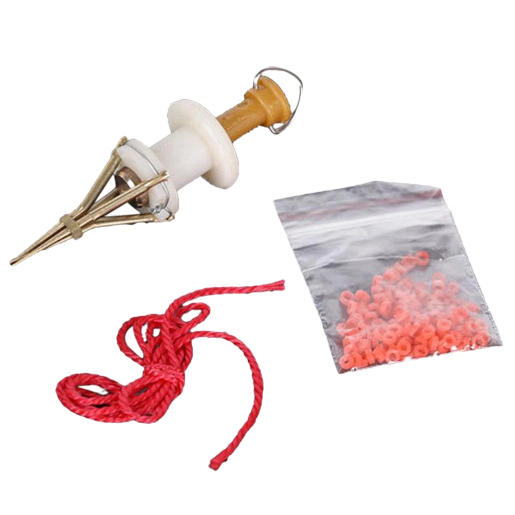 Red Worm Bait Worm Clip Granules Bloodworm Earthworm Clips Fishing Tackle Tools Baits Clips Set (Random Particle Color)