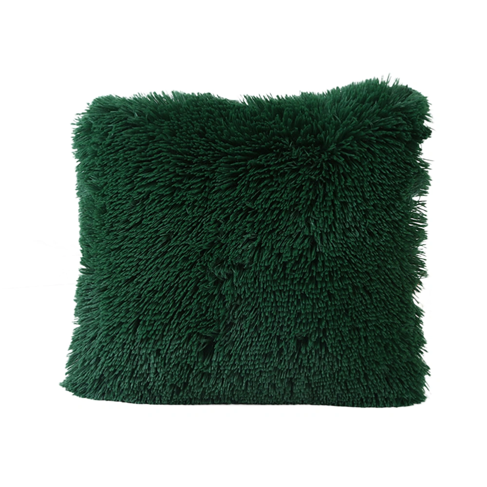 Home Decorative Super Plush Throw Pillow Cover Cushion Case for Living Room Sofa (Dark Green)