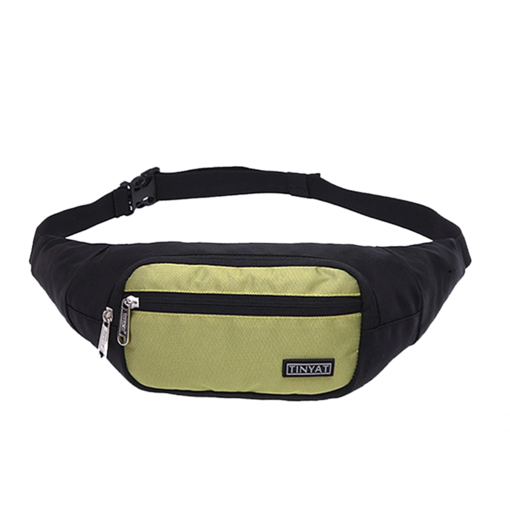 Waterproof Sports Waist Pack Workout Fitness Waist Band Belt Bag for Outdoor Sports Walking Cycling Traveling (Black)