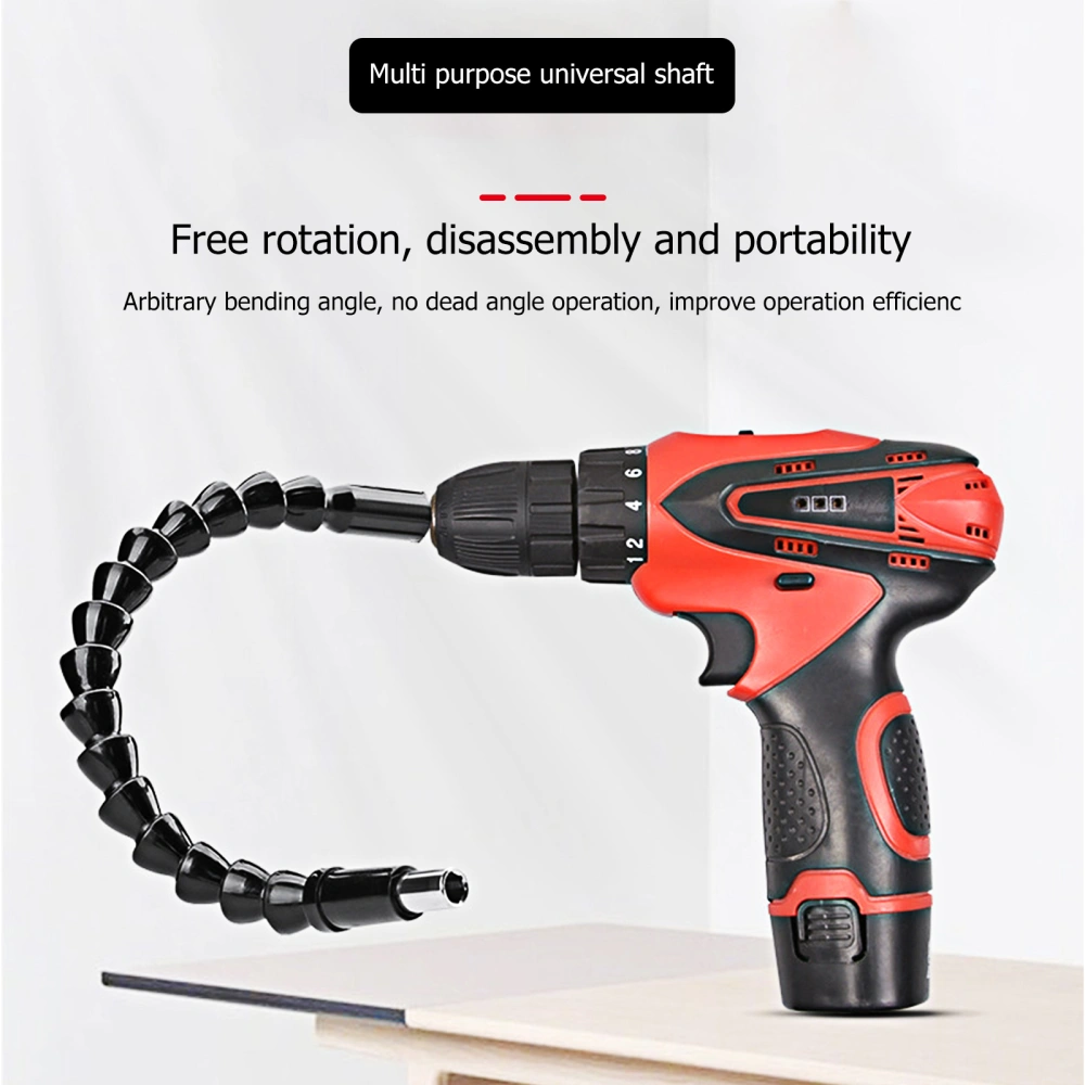 1 Set Electric Drill Flexible Extensions Kit with Sleeve and Screwdriver Bit