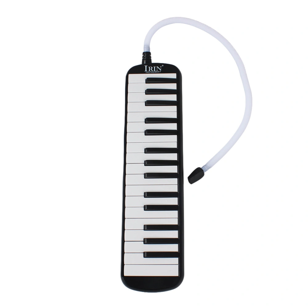 32 Piano Keys Melodica Musical Instrument with Case for Music Lovers Beginners (Black)