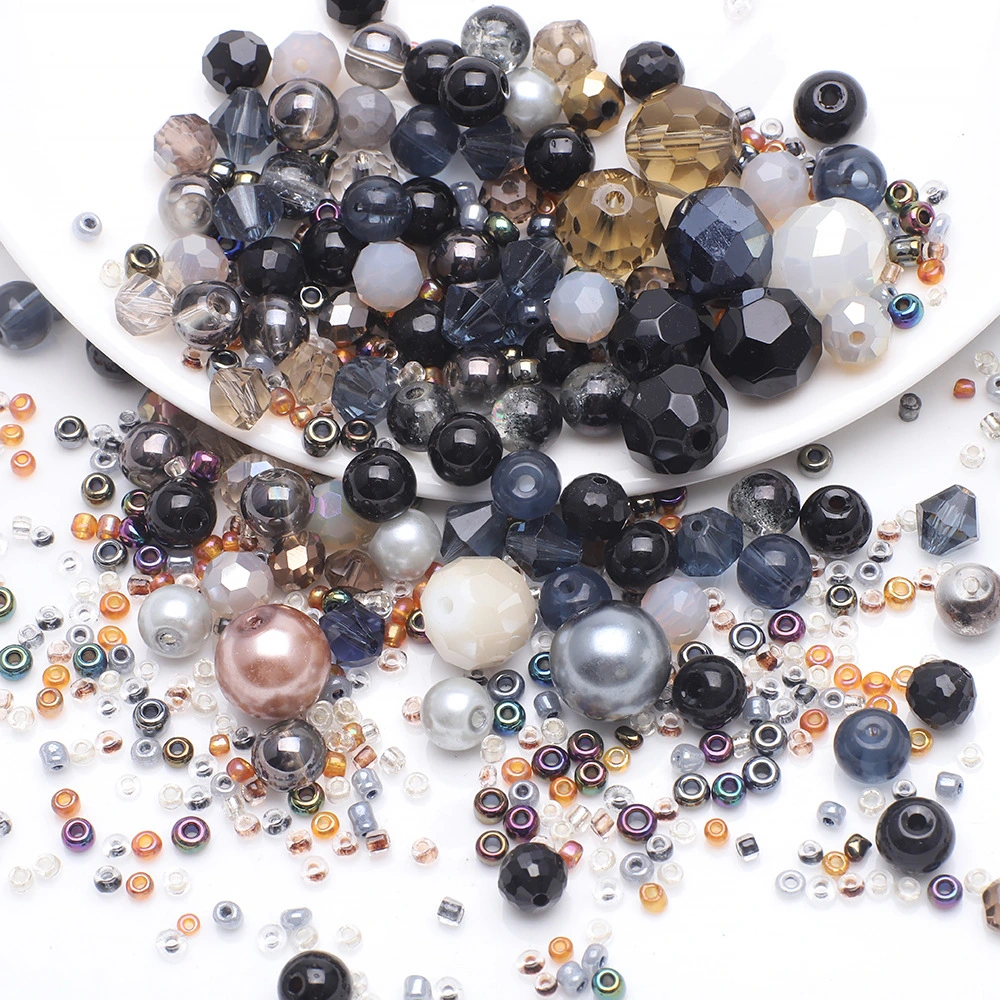 1 Bag of DIY Glass Beads Loose Beads Bracelet Making Spacer Beads Bracelet Beads