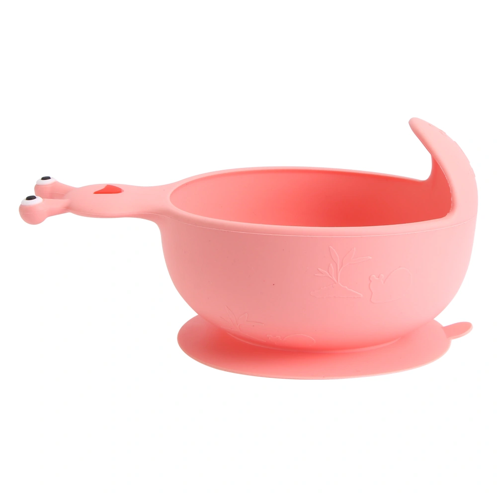 1pc Silicone Baby Eating Training Bowl Children Silicone Tableware  (Pink)