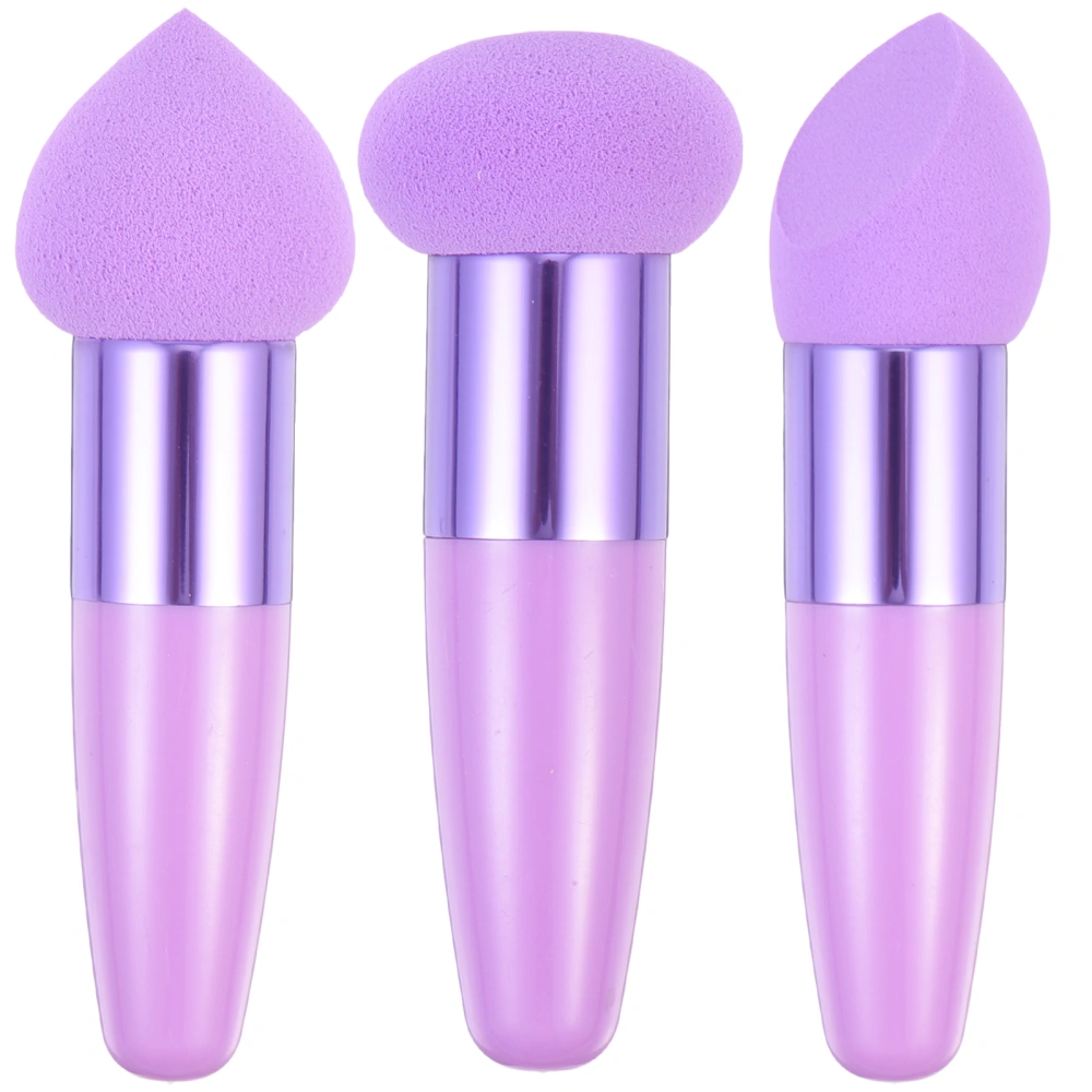 3Pcs Beauty Makeup Pens Wet Dry Makeup Pens Portable Makeup Sponges Cosmetic Tools