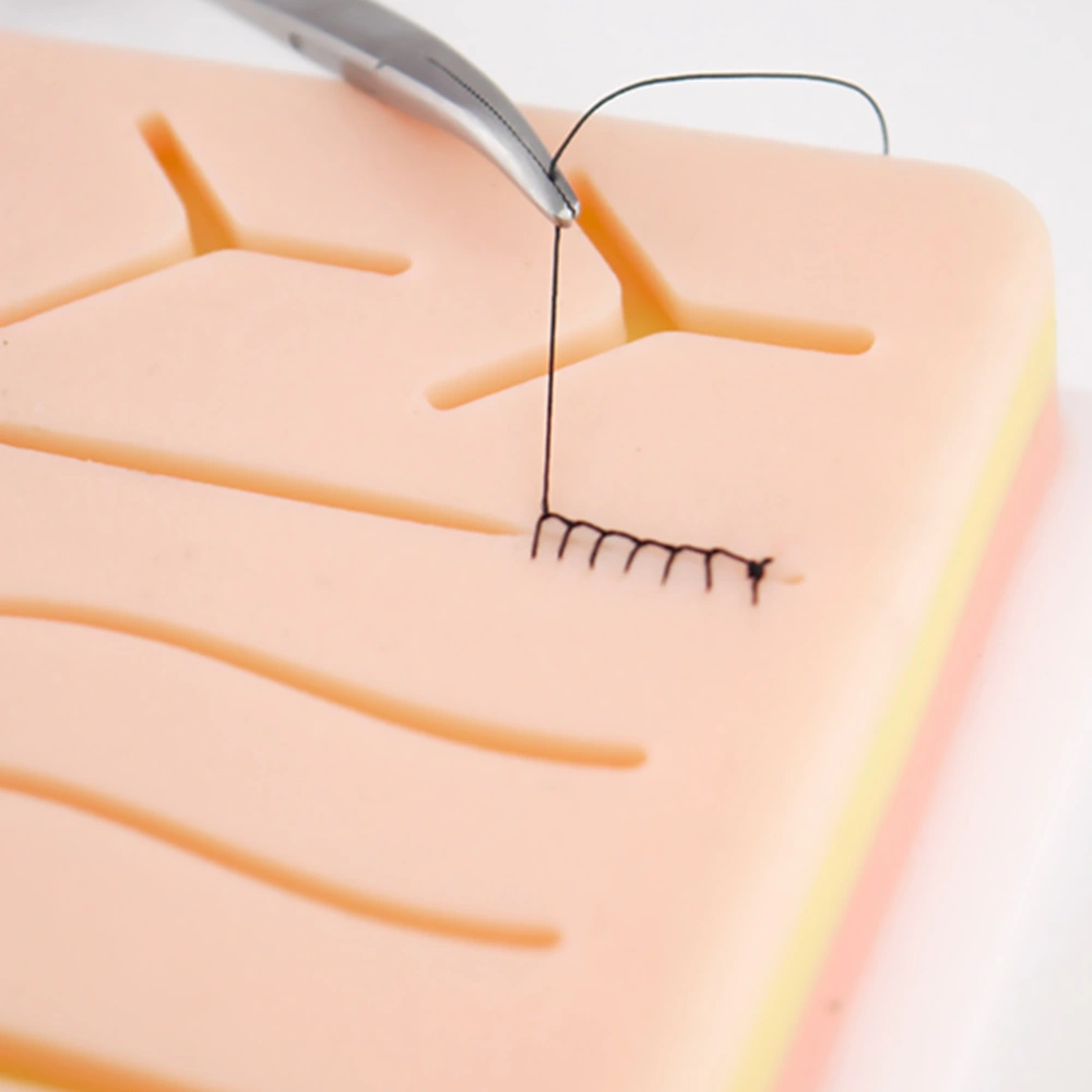 1pc Useful Suture Practice Tool Silicone Simulation Body Skin Suturing Material