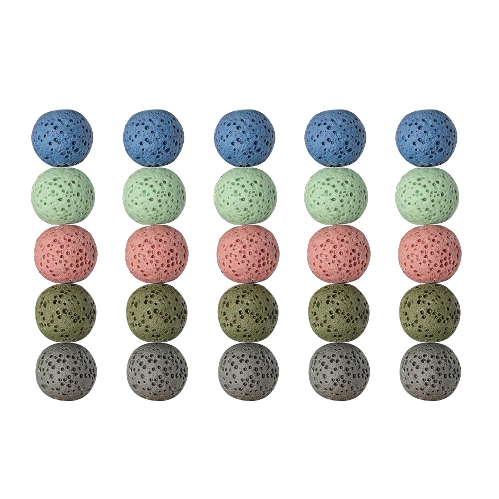 50pcs Volcanic Stone Beads Volcanic Lava Spacer Beads Diy Jewelry Making Supplies
