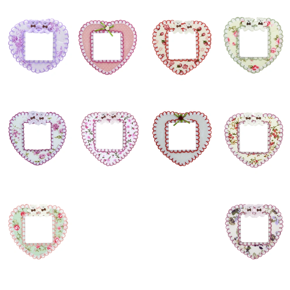 10pcs Home Cloth Switch Stickers Cartoon Switch Protective Covers Switch Decorative Sticker Cover (Random Style)