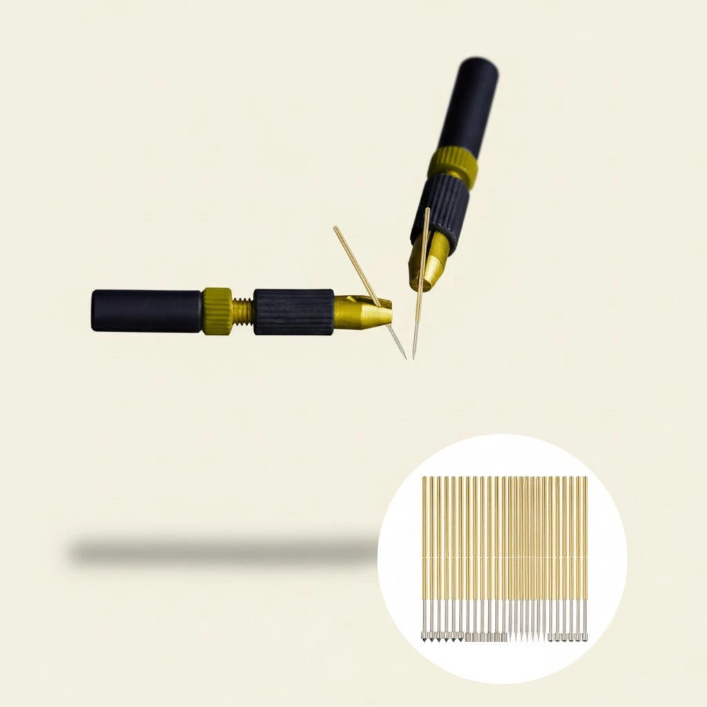 40pcs Spring Test Probe Spear Tip Probe For Printed Circuit Board Industry