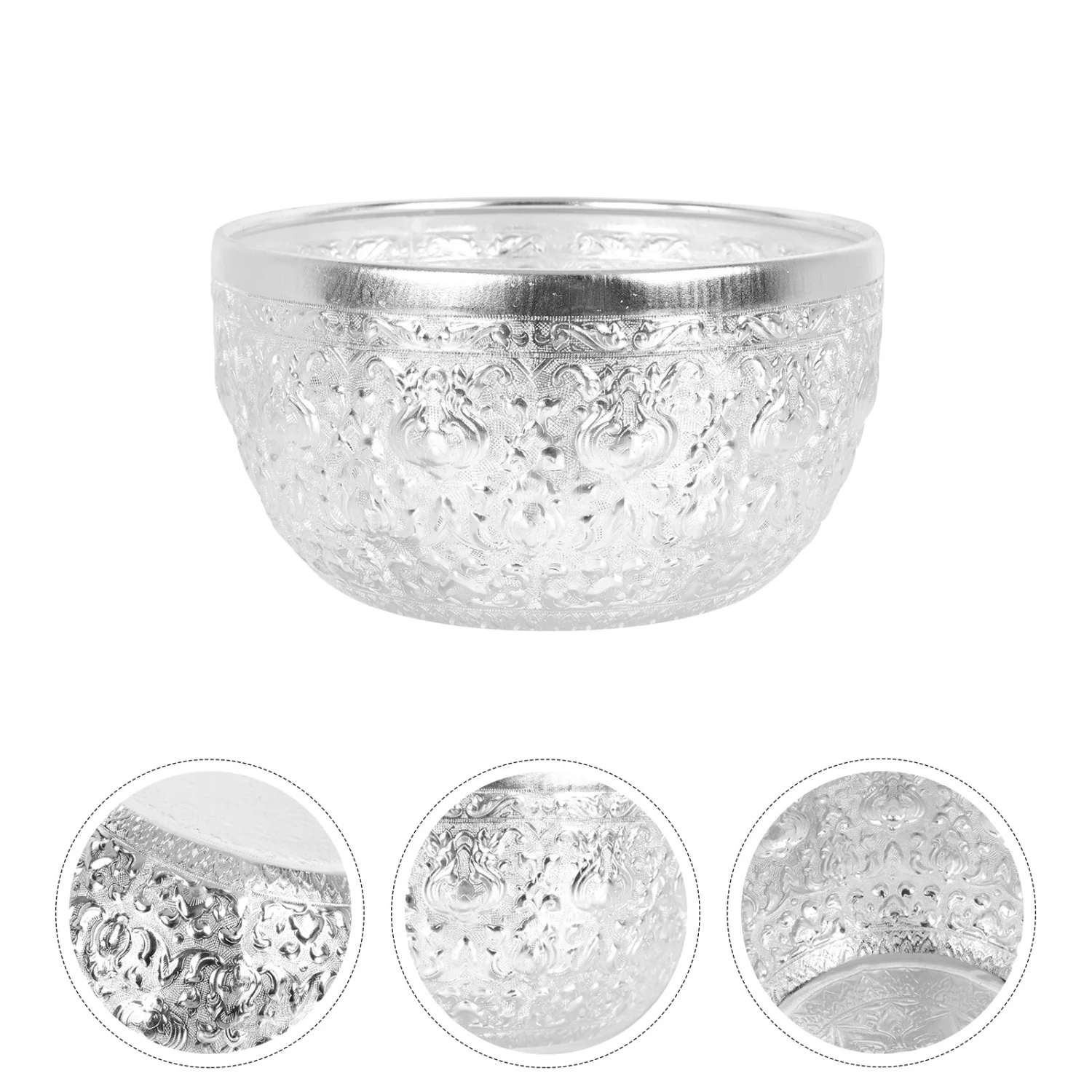1PC Home Hotel Use Bowl Round Shaped Bowl Hand Carved Bowl Kitchenware