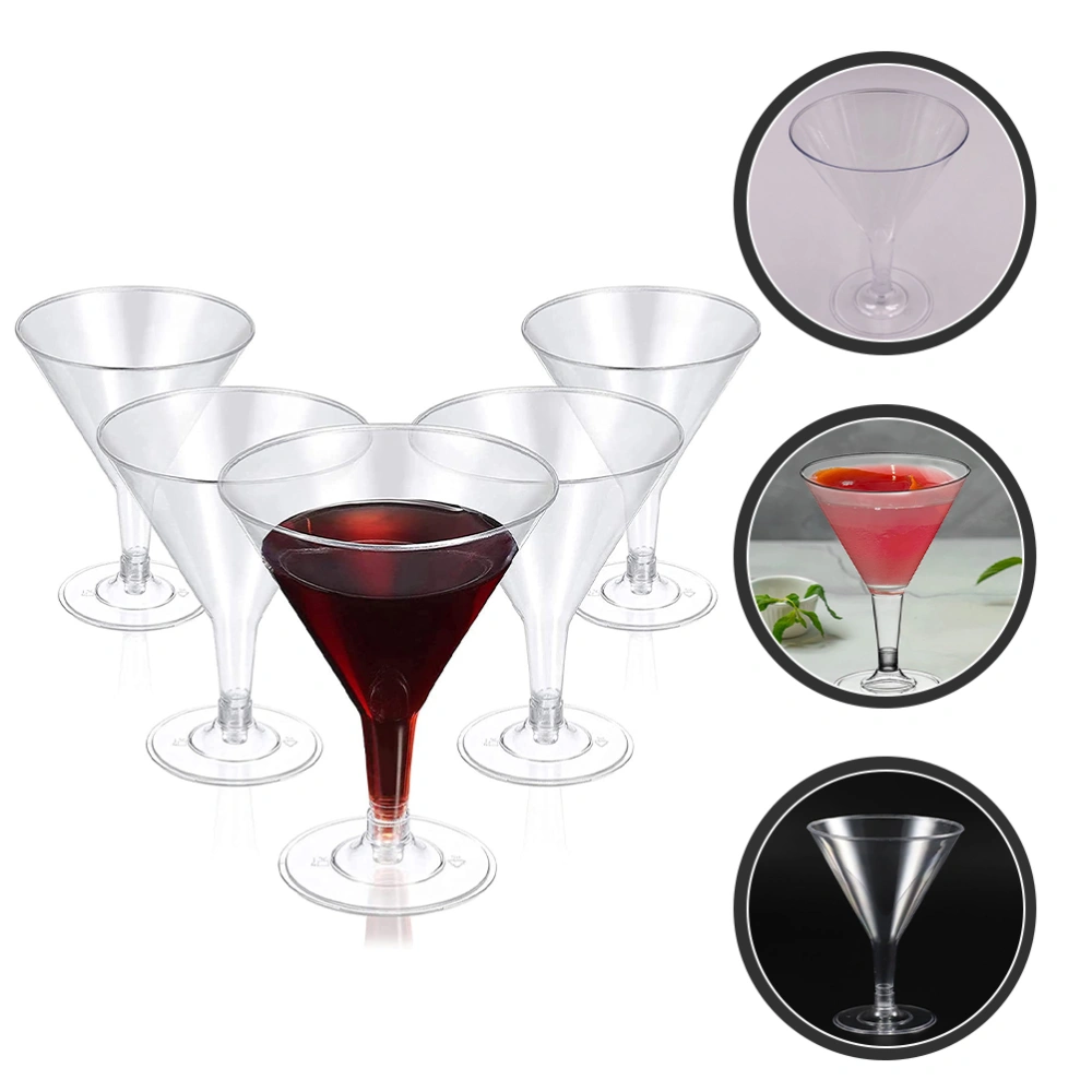 12Pcs Disposable Wine Cups Cocktail Cups Champagne Cups Ice Cream Pudding Cups