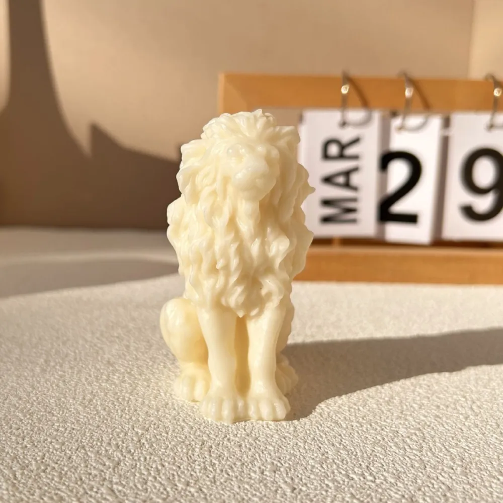 Sitting Lion Candle Silicone Mold